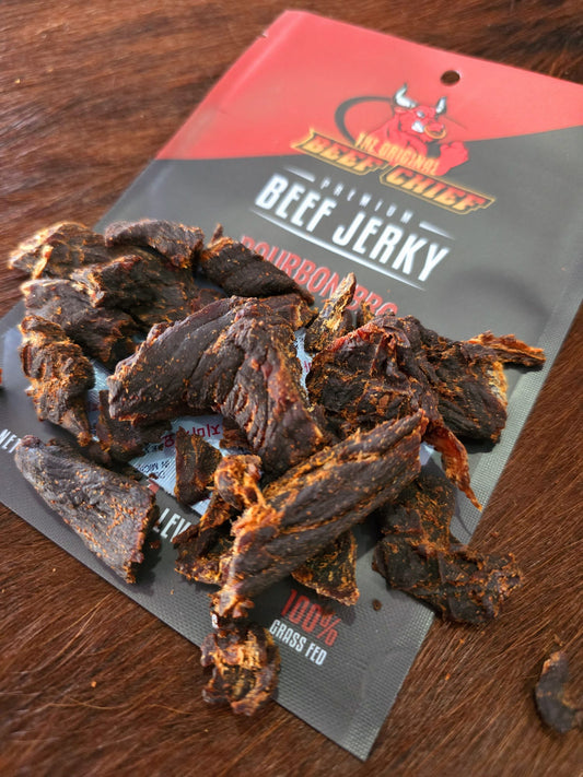 Beef Chief Bourbon BBQ beef jerky